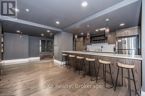 801 - 53 Arthur Street S, Guelph (Two Rivers), ON - Indoor Photo Showing Kitchen With Upgraded Kitchen