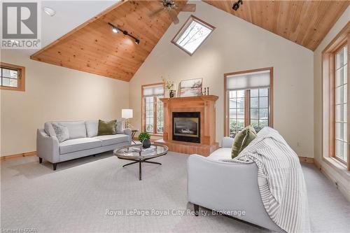 179 Garafraxa Street E, Centre Wellington (Fergus), ON - Indoor Photo Showing Living Room With Fireplace