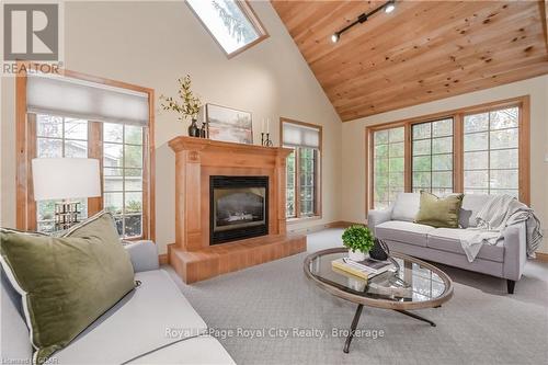 179 Garafraxa Street E, Centre Wellington (Fergus), ON - Indoor Photo Showing Living Room With Fireplace