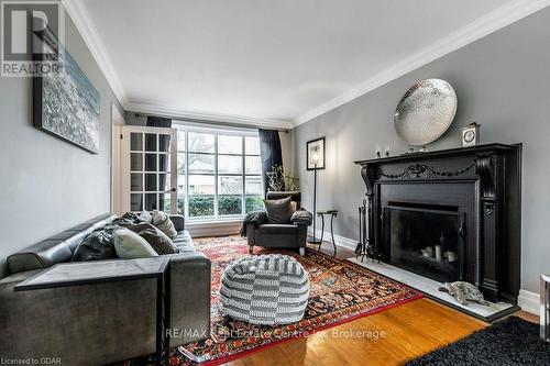 69 Rodney Boulevard, Guelph (Old University), ON - Indoor Photo Showing Living Room With Fireplace