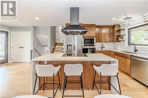 1735 Queenston Road, Cambridge, ON - Indoor Photo Showing Kitchen With Stainless Steel Kitchen With Upgraded Kitchen