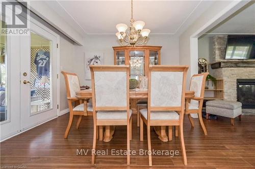 912 Scotland Street, Centre Wellington (Fergus), ON - Indoor Photo Showing Dining Room With Fireplace