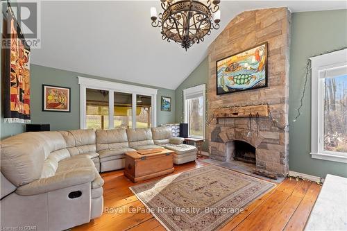 2651 Forks Of The Credit Road, Caledon, ON - Indoor Photo Showing Living Room With Fireplace