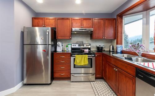 1350 13 Avenue, Salmon Arm, BC - Indoor Photo Showing Kitchen With Double Sink