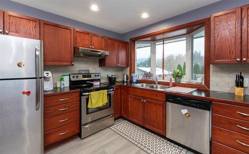 1350 13 Avenue, Salmon Arm, BC - Indoor Photo Showing Kitchen With Double Sink