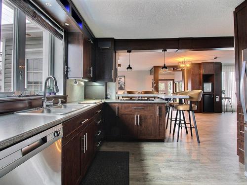 Kitchen - 443 12E Rue O., La Guadeloupe, QC - Indoor Photo Showing Kitchen With Double Sink