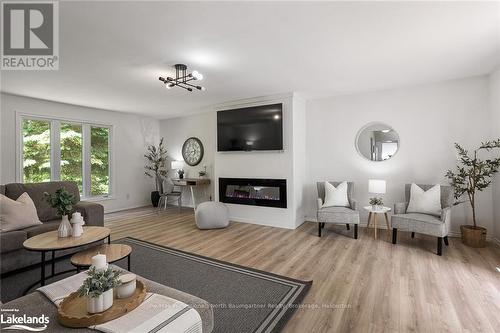 1324 Carroll Road, Dysart Et Al, ON - Indoor Photo Showing Living Room With Fireplace