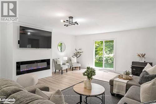 1324 Carroll Road, Dysart Et Al, ON - Indoor Photo Showing Living Room With Fireplace