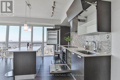 2803 - 11 Bogert Avenue, Toronto, ON - Indoor Photo Showing Kitchen With Upgraded Kitchen