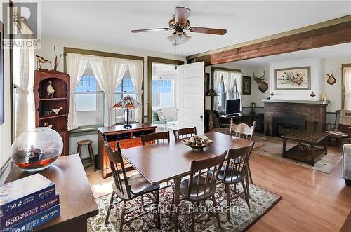 11611 Beach Road W, Wainfleet (880 - Lakeshore), ON - Indoor Photo Showing Dining Room With Fireplace