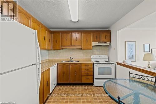 407 - 7 Gale Crescent, St. Catharines (450 - E. Chester), ON - Indoor Photo Showing Kitchen With Double Sink