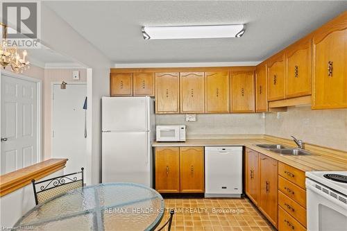 407 - 7 Gale Crescent, St. Catharines (450 - E. Chester), ON - Indoor Photo Showing Kitchen With Double Sink