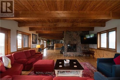 3170 Netherby Road, Fort Erie (327 - Black Creek), ON - Indoor Photo Showing Living Room With Fireplace