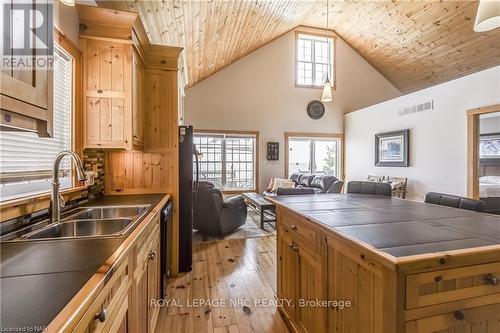 10849 Lakeshore Road W, Wainfleet (880 - Lakeshore), ON - Indoor Photo Showing Kitchen With Double Sink