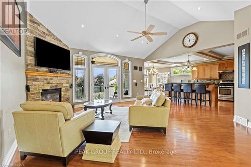 63 Tanbark Road, Niagara-On-The-Lake (105 - St. Davids), ON - Indoor Photo Showing Living Room With Fireplace