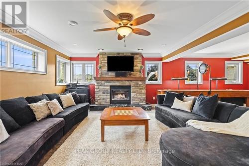 63 Tanbark Road, Niagara-On-The-Lake (105 - St. Davids), ON - Indoor Photo Showing Living Room With Fireplace