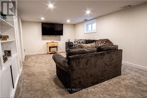 56 Chaplin Avenue, St. Catharines (451 - Downtown), ON - Indoor Photo Showing Basement With Fireplace