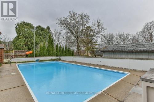 201 Elliott Street, London, ON - Outdoor With In Ground Pool With Backyard