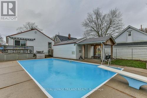 201 Elliott Street, London, ON - Outdoor With In Ground Pool