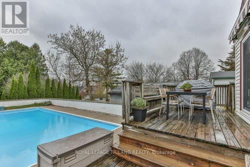 201 Elliott Street, London, ON - Outdoor With In Ground Pool With Deck Patio Veranda