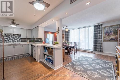 110 - 454 Centre Street S, Oshawa (Central), ON - Indoor Photo Showing Kitchen With Double Sink