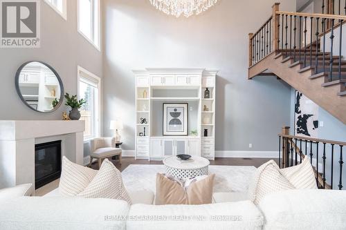 430 Stanfield Drive, Oakville, ON - Indoor Photo Showing Living Room With Fireplace