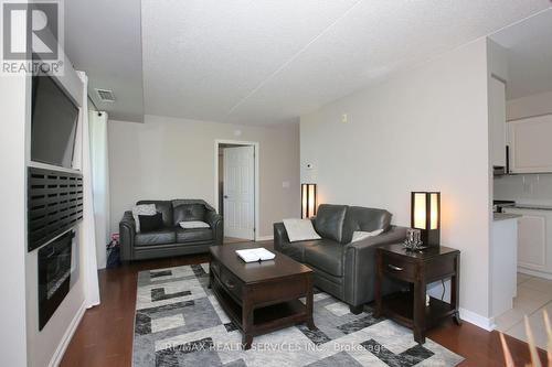 215 - 55 Via Rosedale Avenue, Brampton, ON - Indoor Photo Showing Living Room With Fireplace