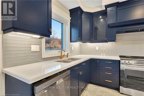 37 Macklin Street, Brantford, ON - Indoor Photo Showing Kitchen With Double Sink With Upgraded Kitchen