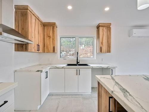 Cuisine - 120 Ch. Du Lac-Clair, Val-Des-Monts, QC - Indoor Photo Showing Kitchen With Double Sink