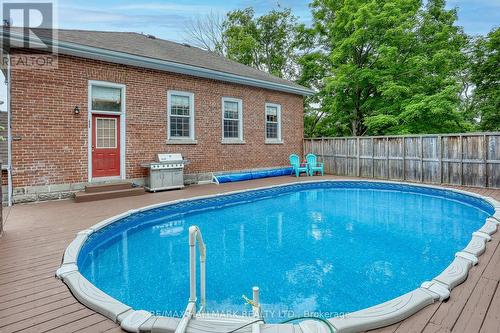 157 Norway Street, Cramahe, ON - Outdoor With Above Ground Pool With Deck Patio Veranda