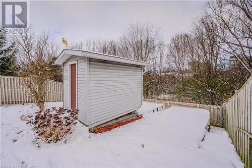 View of snow covered structure - 10 Fenwick Court, Kitchener, ON 