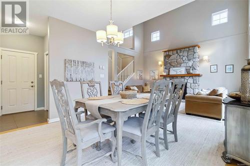 2478 Anthony Pl, Sooke, BC - Indoor Photo Showing Dining Room With Fireplace