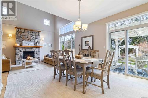 2478 Anthony Pl, Sooke, BC - Indoor Photo Showing Dining Room With Fireplace