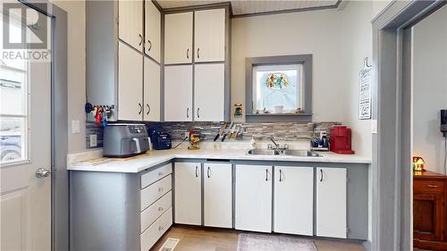 19 Agnes Street, Gore Bay, ON - Indoor Photo Showing Kitchen With Double Sink