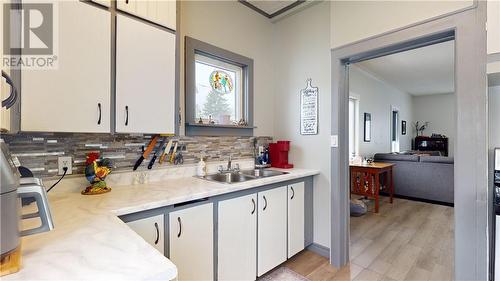 19 Agnes Street, Gore Bay, ON - Indoor Photo Showing Kitchen With Double Sink