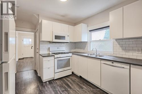 4910 Bridge Street, Niagara Falls, ON - Indoor Photo Showing Kitchen With Double Sink