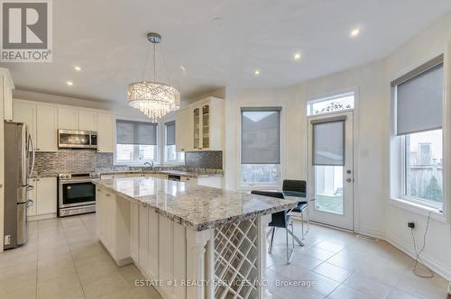 135 Elbern Markell Drive, Brampton, ON - Indoor Photo Showing Kitchen With Upgraded Kitchen