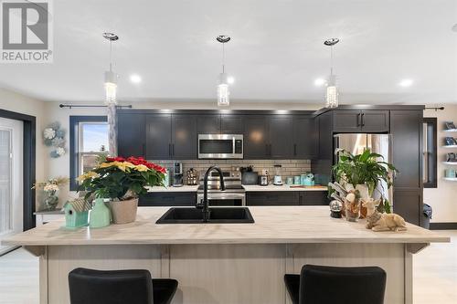 22 Phoenix Drive, Paradise, NL - Indoor Photo Showing Kitchen With Double Sink With Upgraded Kitchen