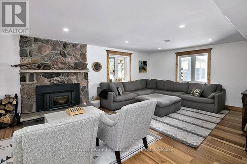 225 St Arnaud Street, Grey Highlands, ON - Indoor Photo Showing Living Room With Fireplace