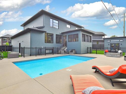 Pool - 1720 Rue De Moncours, Chambly, QC - Outdoor With In Ground Pool With Deck Patio Veranda