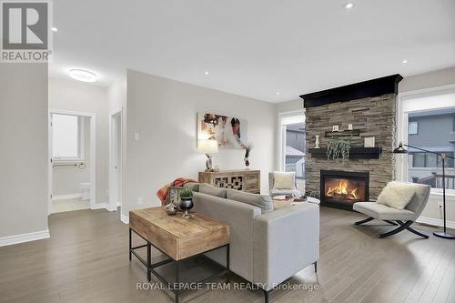 300 Rosina Way, Ottawa, ON - Indoor Photo Showing Living Room With Fireplace