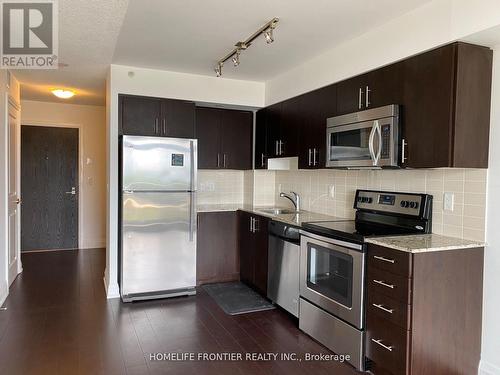 308 - 3520 Danforth Avenue, Toronto, ON - Indoor Photo Showing Kitchen With Stainless Steel Kitchen