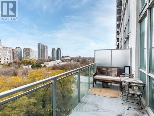 703 - 220 Burnhamthorpe Road W, Mississauga, ON - Outdoor With Balcony With View