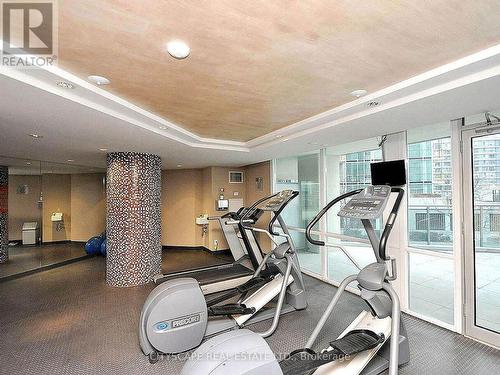 703 - 220 Burnhamthorpe Road W, Mississauga, ON - Indoor Photo Showing Gym Room