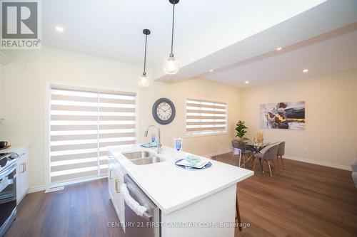 130 Knott Drive, London, ON - Indoor Photo Showing Kitchen With Double Sink With Upgraded Kitchen