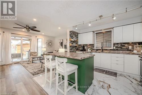 47 Bowen Drive, Guelph (Brant), ON - Indoor Photo Showing Kitchen With Double Sink With Upgraded Kitchen