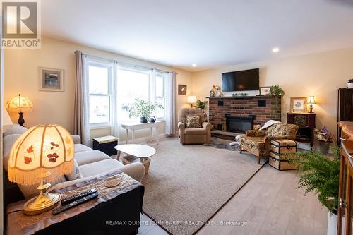 48 Nelson Street, Quinte West, ON - Indoor Photo Showing Living Room With Fireplace