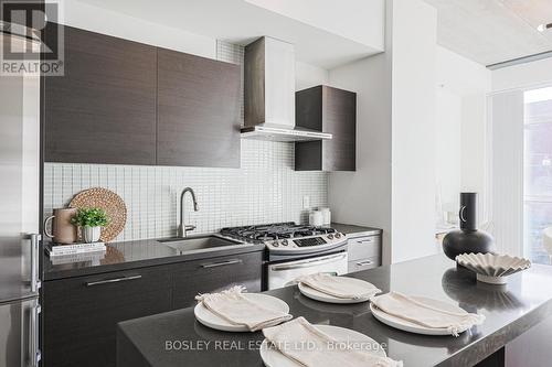 204 - 41 Ossington Avenue, Toronto, ON - Indoor Photo Showing Kitchen With Upgraded Kitchen