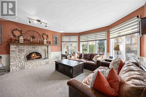 1260 Daley Avenue, Sarnia, ON - Indoor Photo Showing Living Room With Fireplace