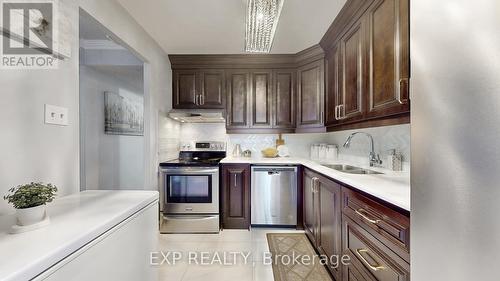 1412 - 44 Falby Court, Ajax, ON - Indoor Photo Showing Kitchen With Stainless Steel Kitchen With Double Sink